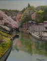古都の「水の路」春景 古都の「水の路」春景
